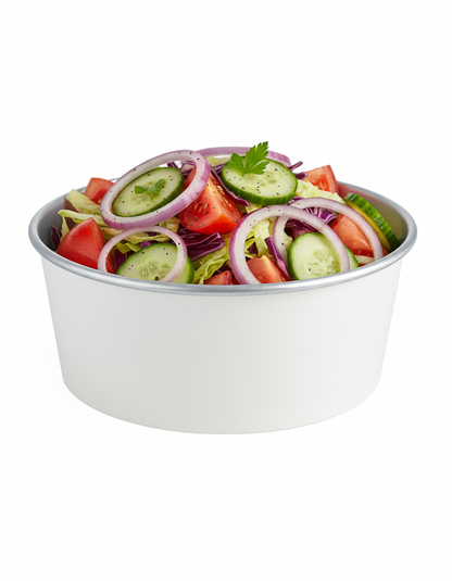 Salatschüssel aus Aluminium